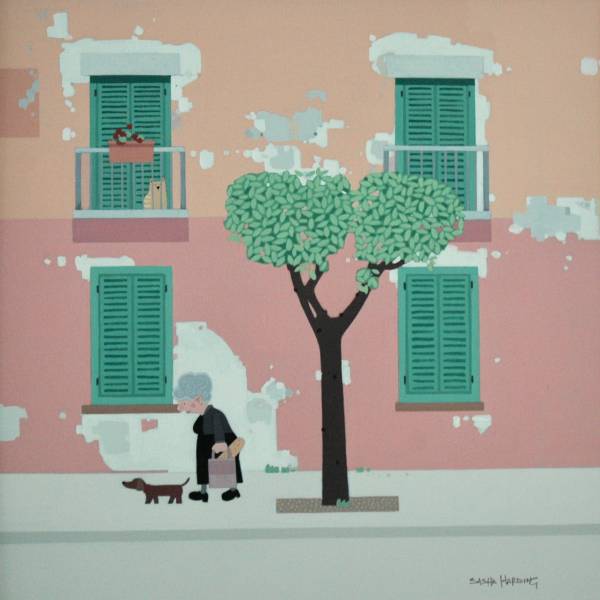 - Acrylic on Canvas, Painting by Sasha Harding, measuring 49 x 49 cm (H x W) framed at 61 x 61 cm £1750